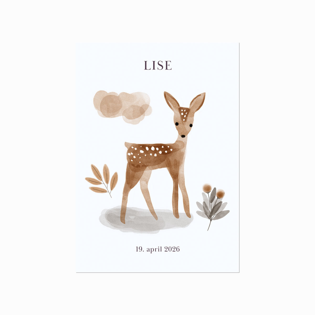 Name Poster – Deer