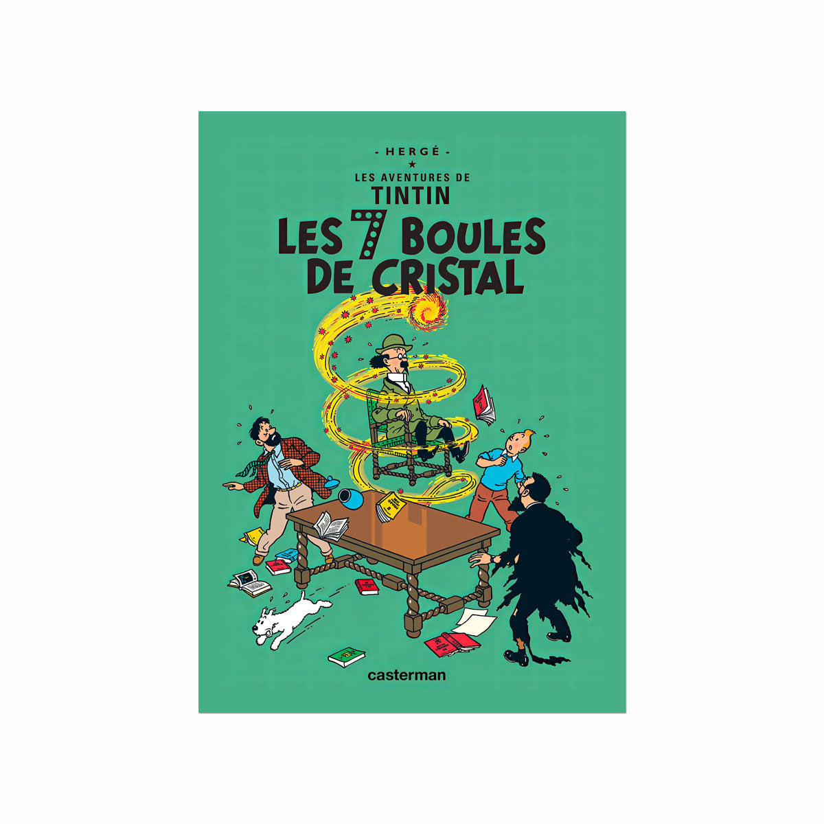 Tintin – Les 7 Boules de Cristal (1948) art poster