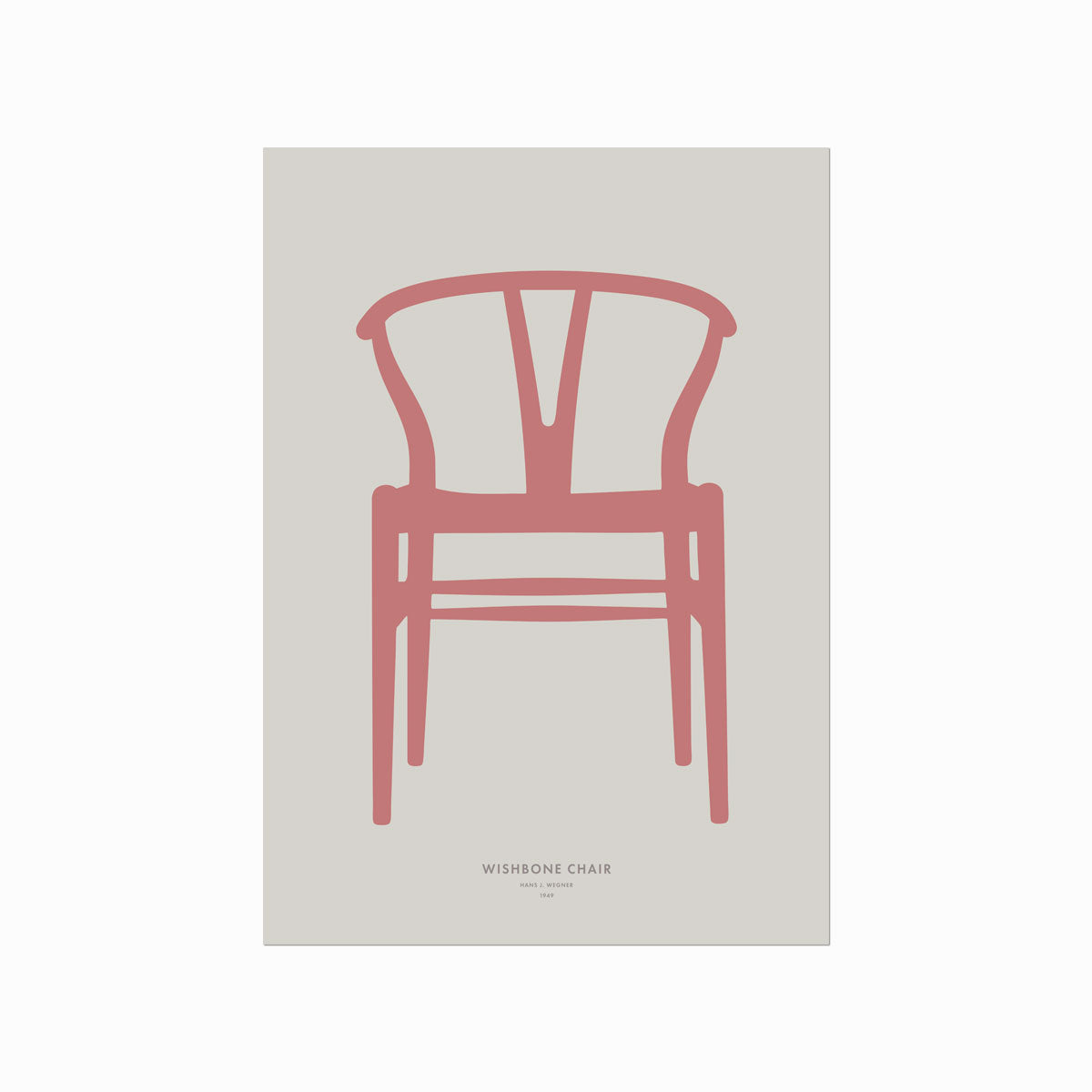 Hans J. Wegner – Wishbone Chair art poster