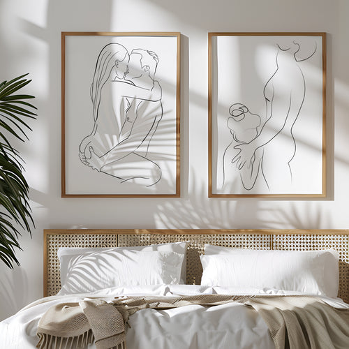 Closer 04 – framed and displayed on a wall