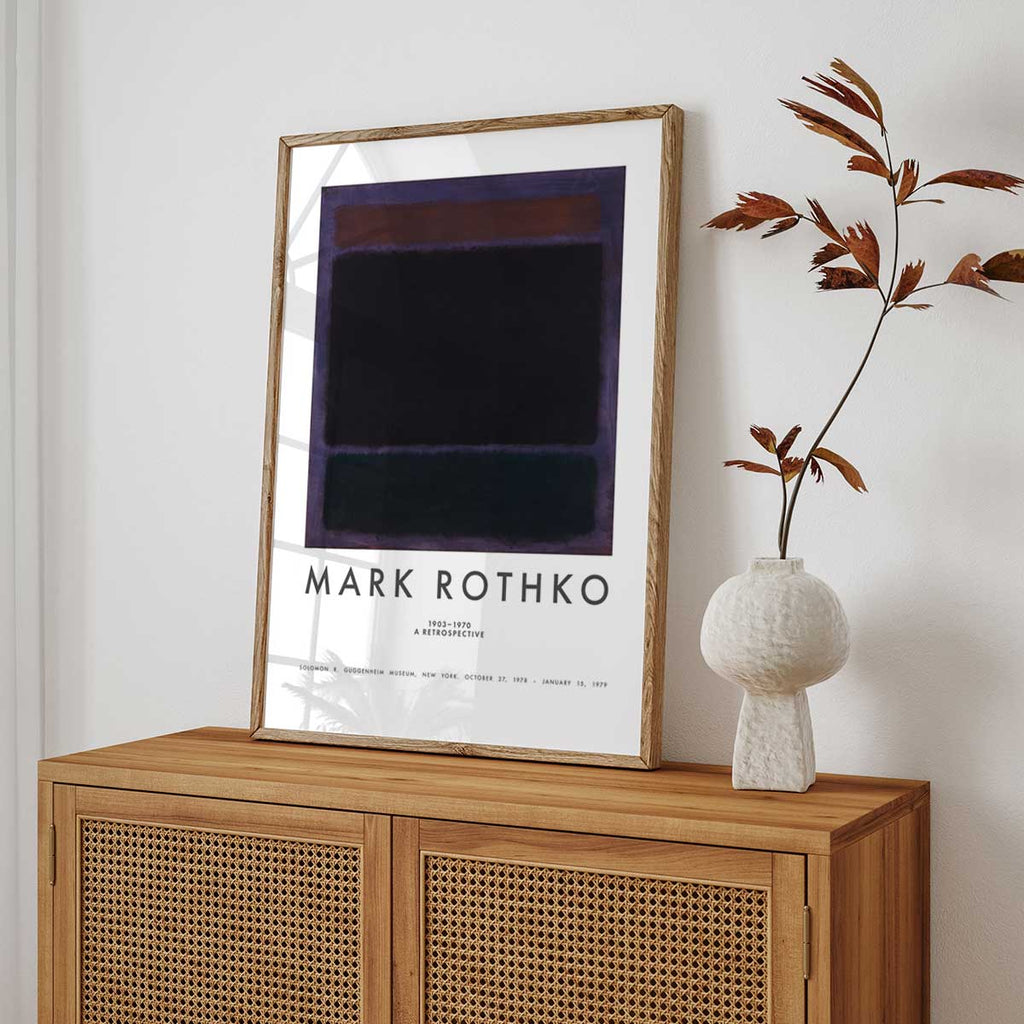 Mark Rothko (Rust, purple, blue)