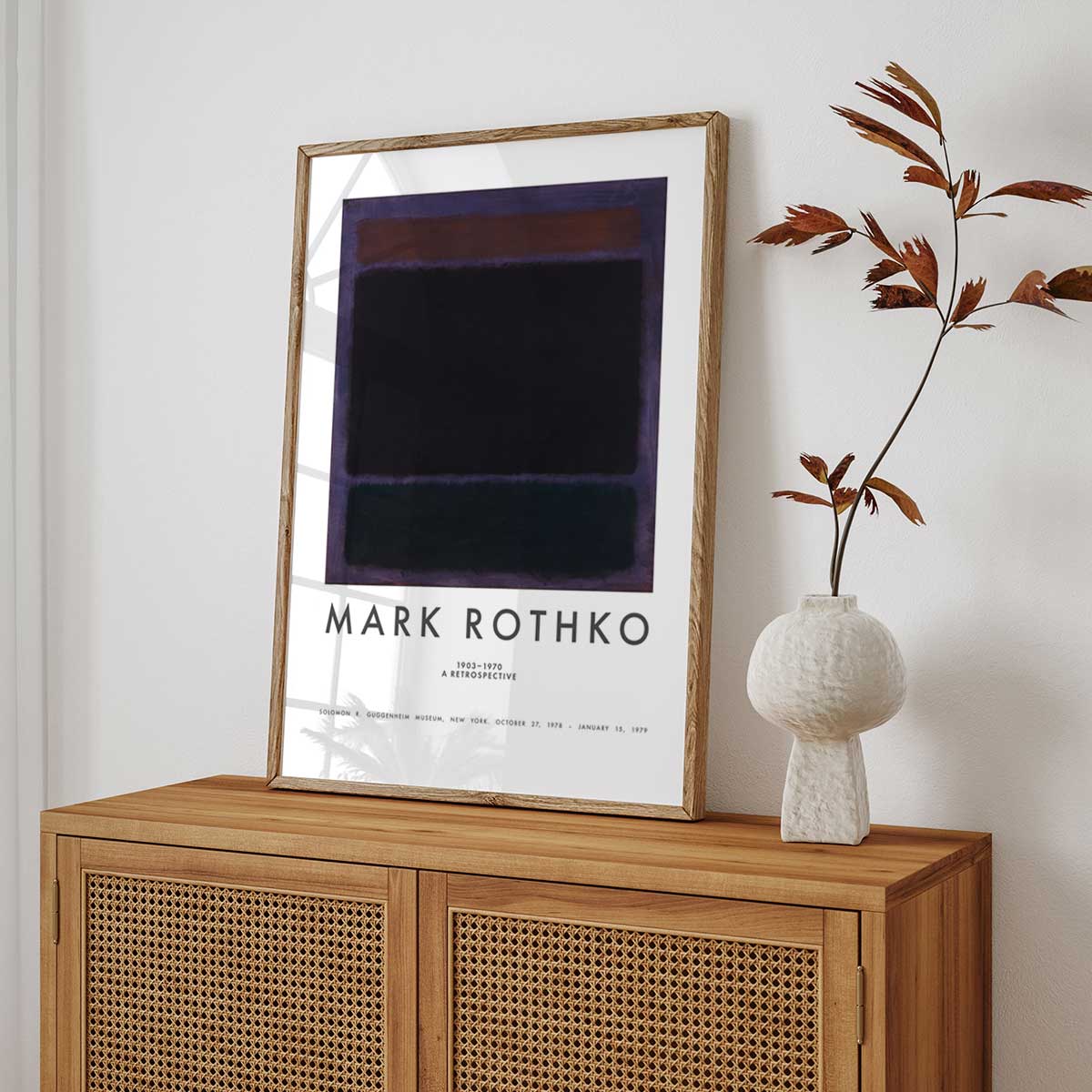 Mark Rothko (Rust, purple, blue)