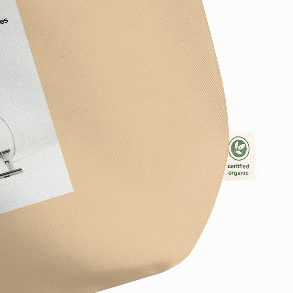 Organic Cotton Tote Bag – Bauhaus (The Chair) – in-use lifestyle photo