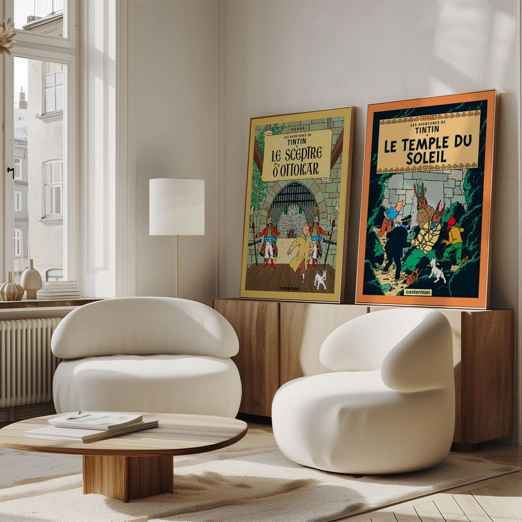 Tintin – Le Sceptre d’Ottokar (1939) – styled in a modern interior