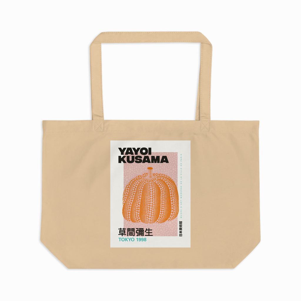 Organic Cotton Tote Bag – Yayoi Kusama (Pumpkin 01)